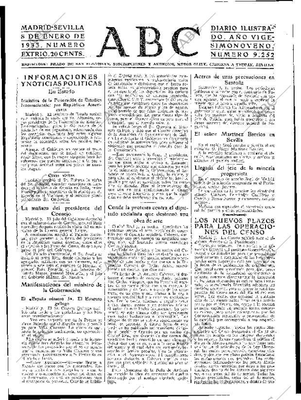 ABC SEVILLA 08-01-1933 página 11