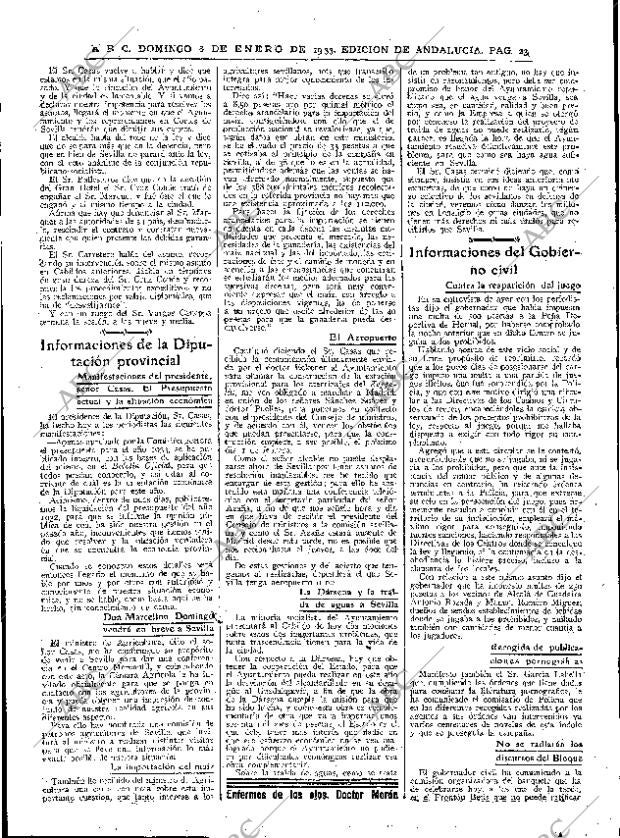 ABC SEVILLA 08-01-1933 página 19