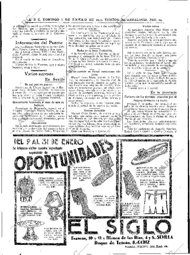 ABC SEVILLA 08-01-1933 página 20