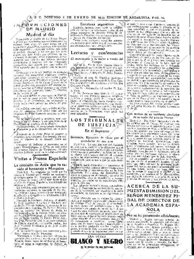 ABC SEVILLA 08-01-1933 página 22