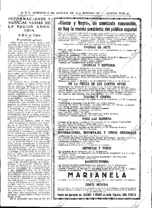 ABC SEVILLA 08-01-1933 página 23