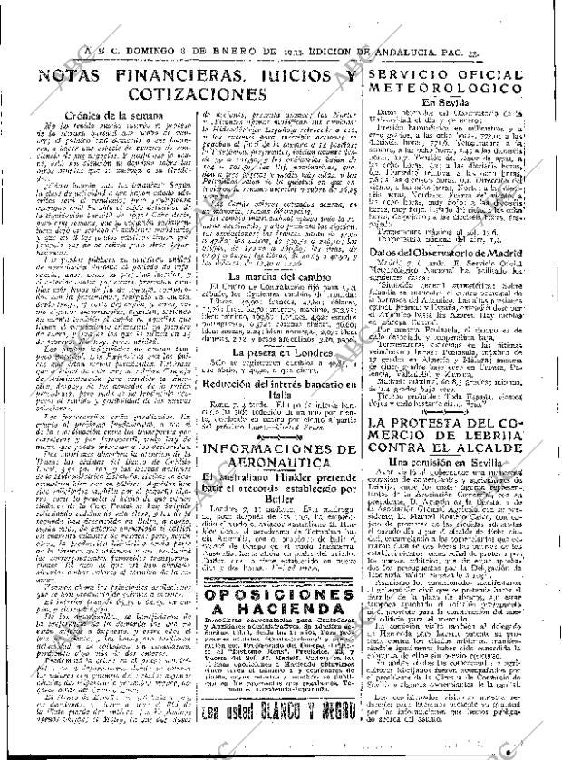 ABC SEVILLA 08-01-1933 página 29