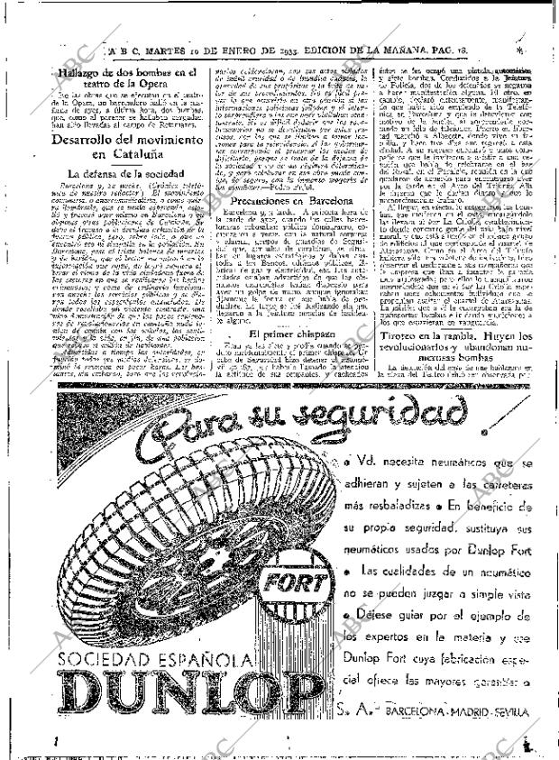 ABC MADRID 10-01-1933 página 18