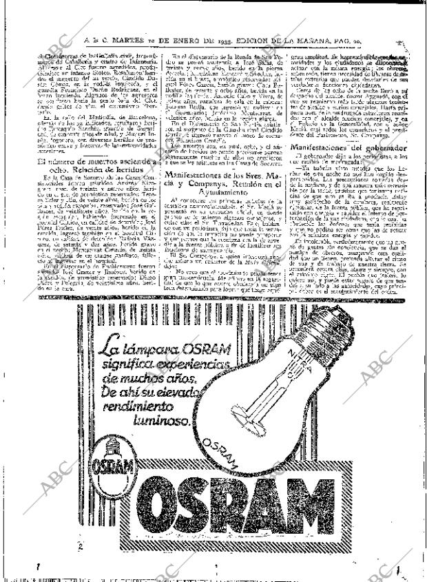 ABC MADRID 10-01-1933 página 20