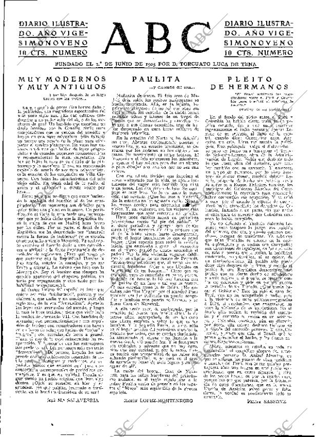 ABC MADRID 10-01-1933 página 3