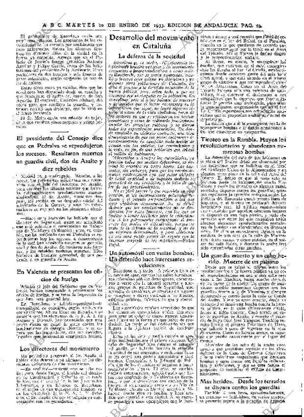 ABC SEVILLA 10-01-1933 página 19