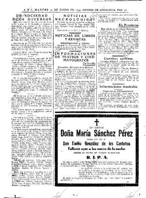 ABC SEVILLA 10-01-1933 página 38