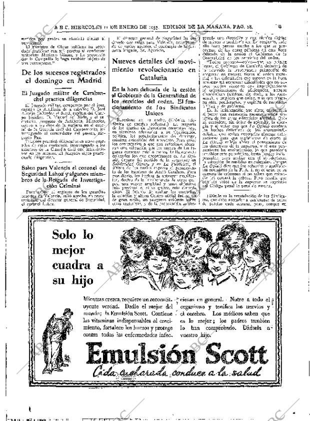 ABC MADRID 11-01-1933 página 18