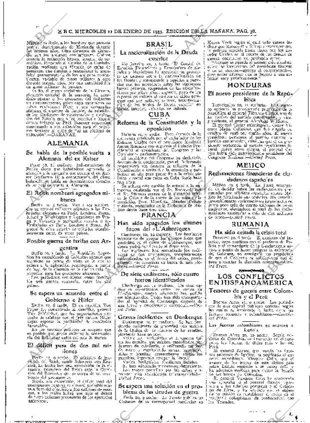 ABC MADRID 11-01-1933 página 38