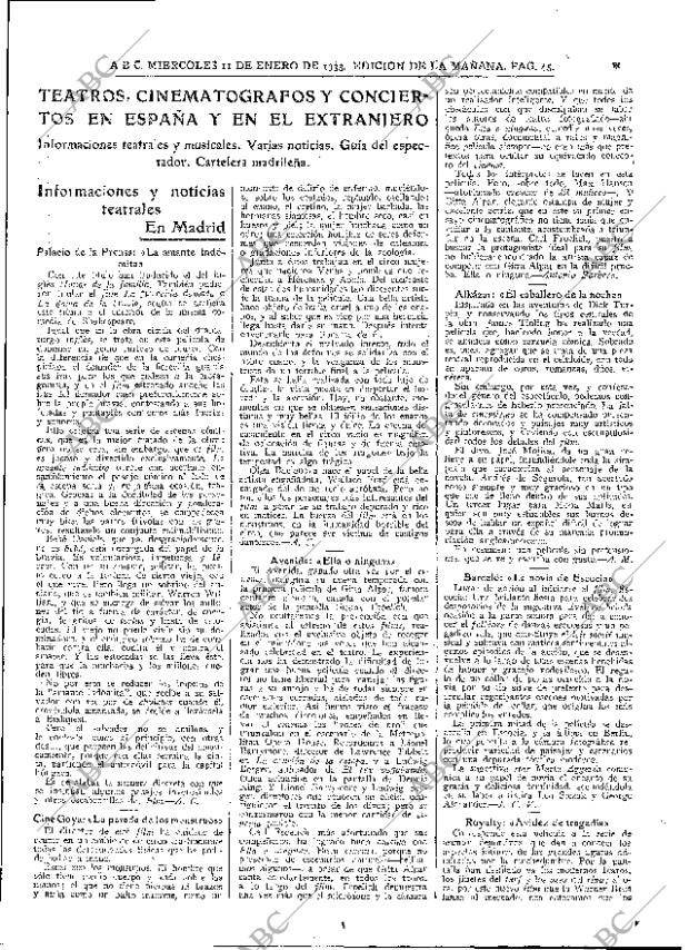 ABC MADRID 11-01-1933 página 45