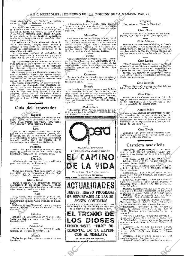 ABC MADRID 11-01-1933 página 47