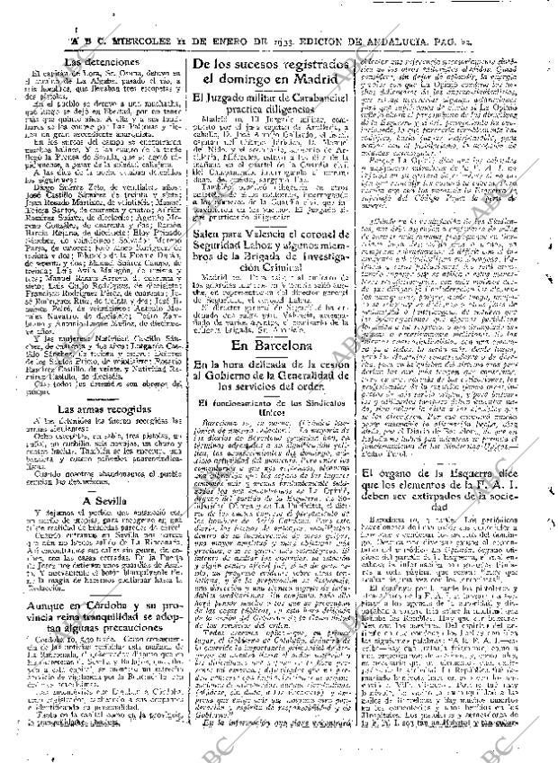 ABC SEVILLA 11-01-1933 página 22