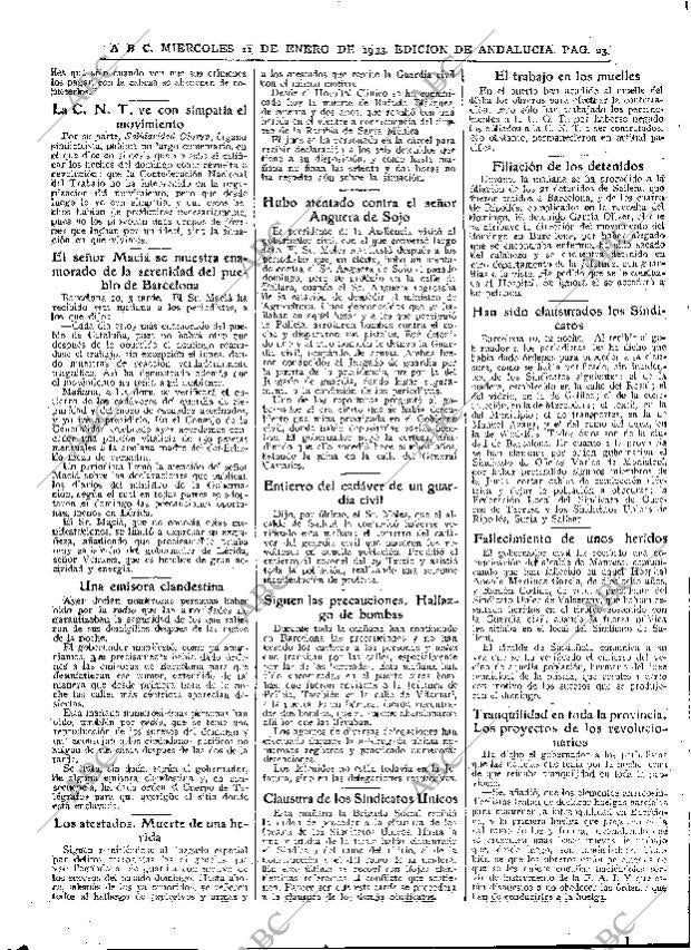 ABC SEVILLA 11-01-1933 página 23