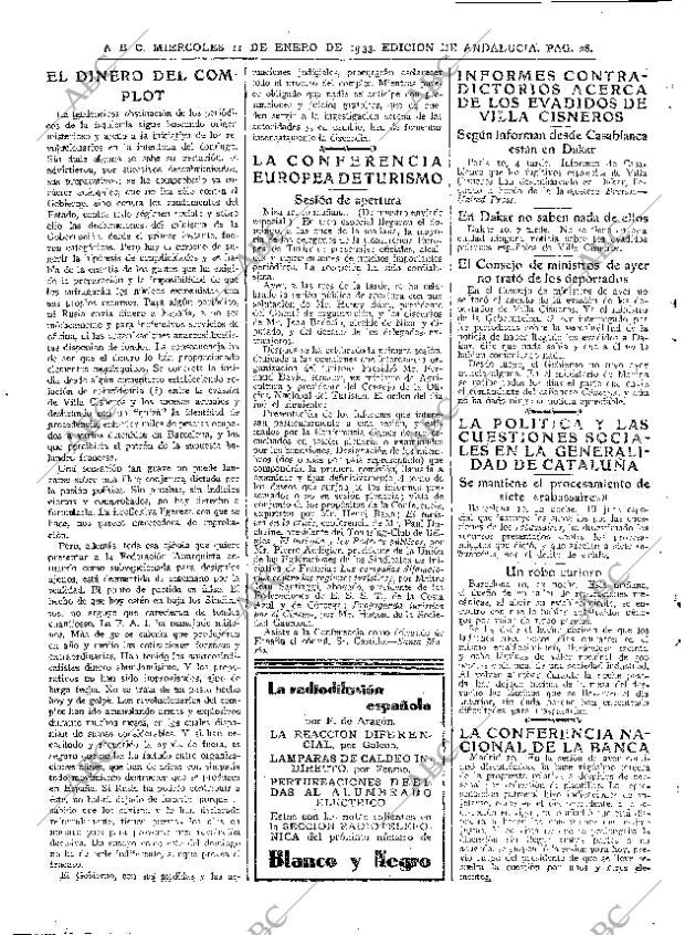 ABC SEVILLA 11-01-1933 página 28