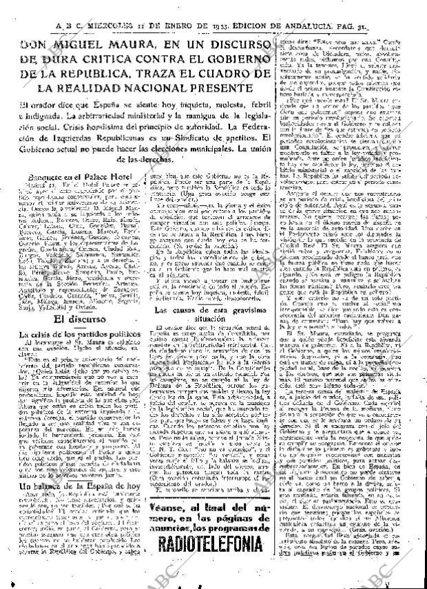 ABC SEVILLA 11-01-1933 página 31