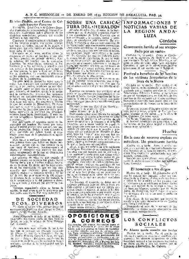 ABC SEVILLA 11-01-1933 página 34