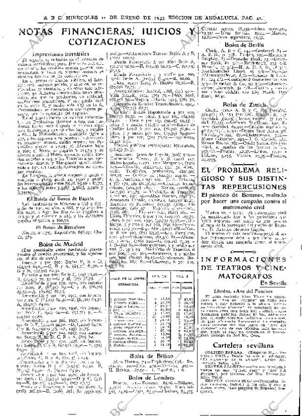 ABC SEVILLA 11-01-1933 página 41