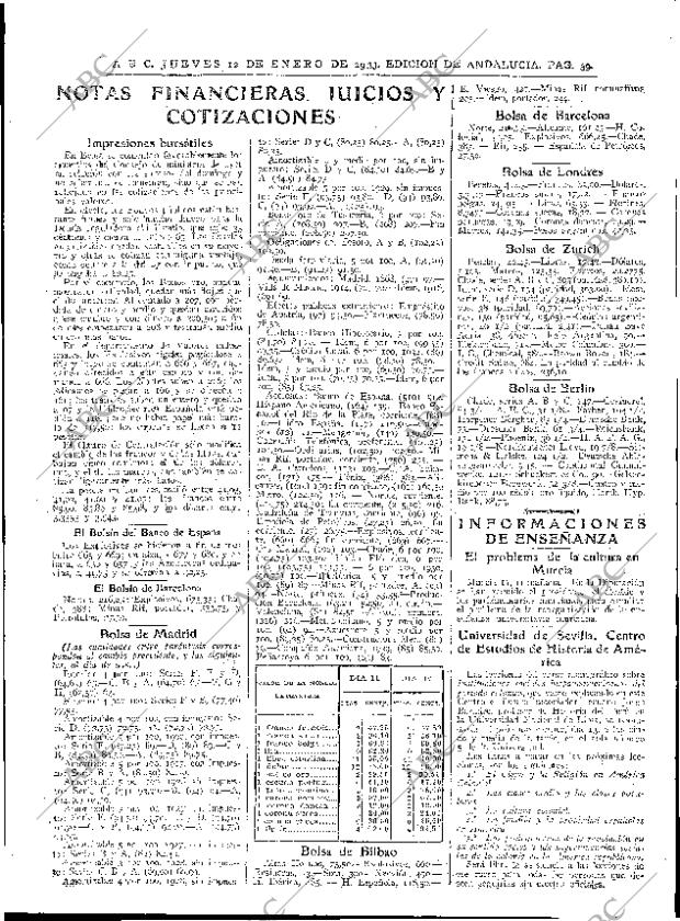 ABC SEVILLA 12-01-1933 página 39