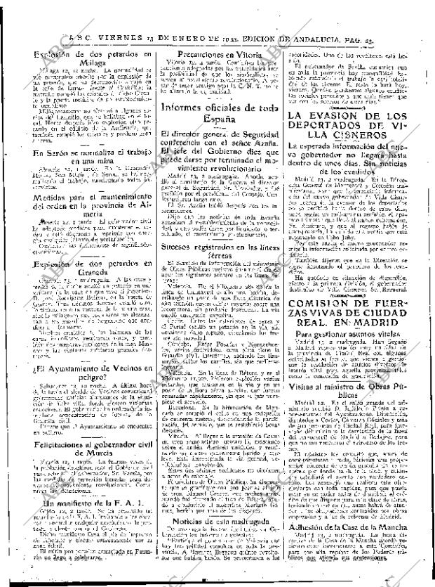 ABC SEVILLA 13-01-1933 página 23