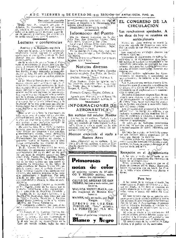 ABC SEVILLA 13-01-1933 página 30