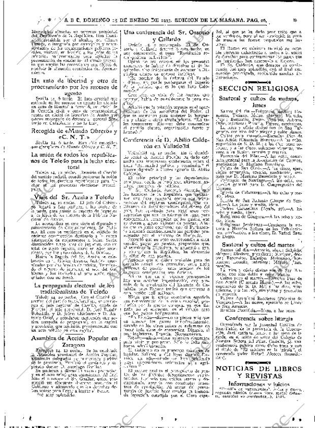 ABC MADRID 15-01-1933 página 26