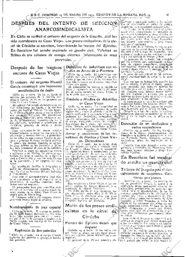 ABC MADRID 15-01-1933 página 33