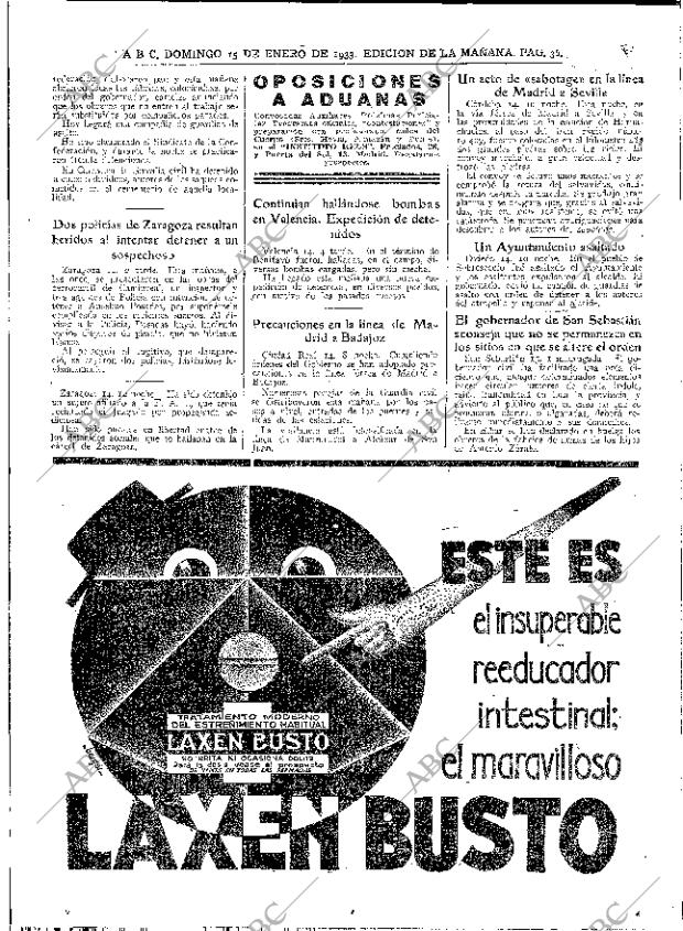 ABC MADRID 15-01-1933 página 36