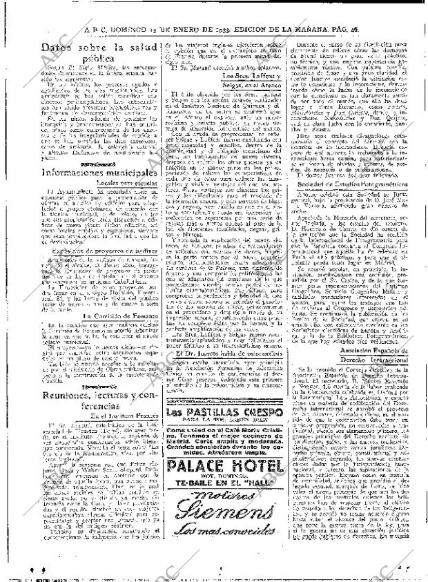 ABC MADRID 15-01-1933 página 46