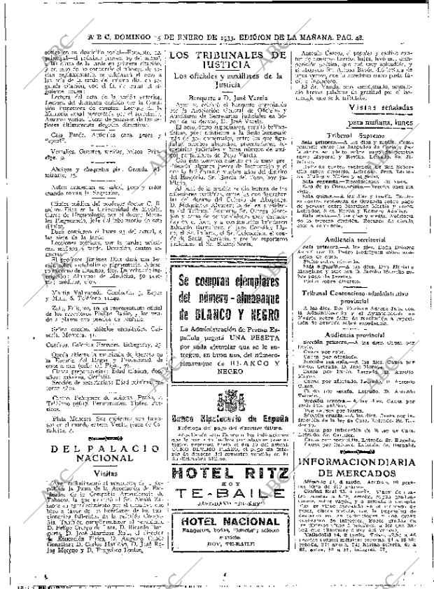 ABC MADRID 15-01-1933 página 48