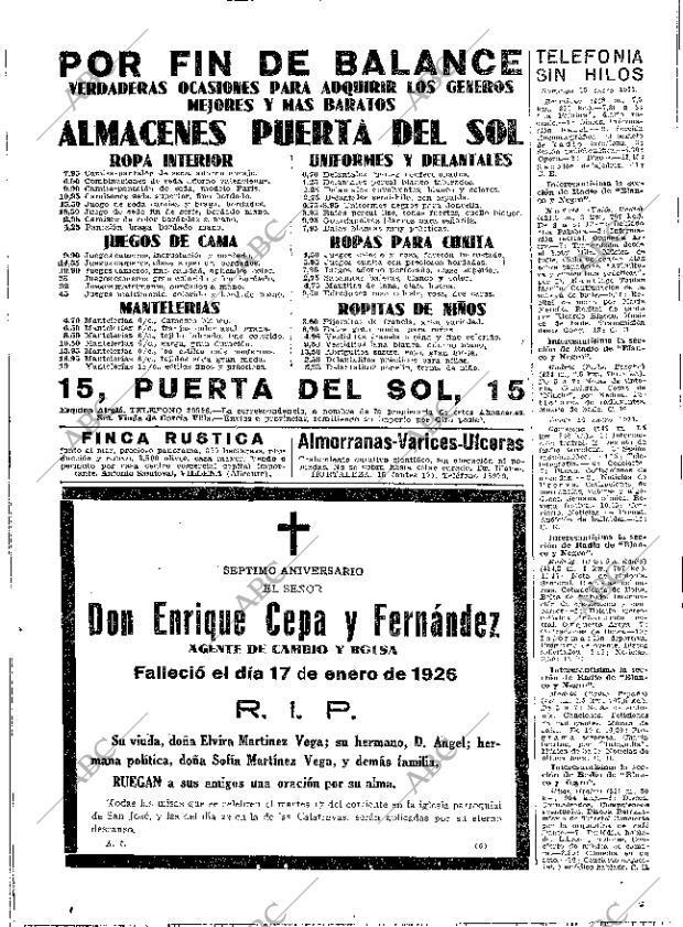 ABC MADRID 15-01-1933 página 54