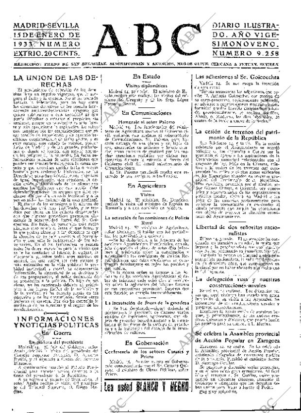 ABC SEVILLA 15-01-1933 página 15