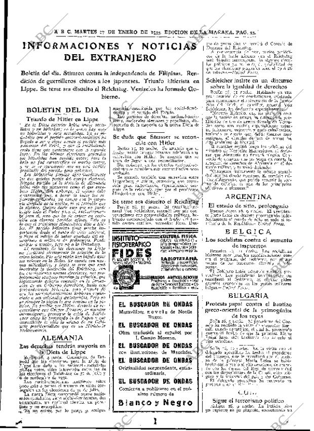 ABC MADRID 17-01-1933 página 35