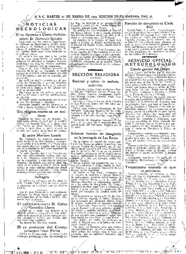 ABC MADRID 17-01-1933 página 38