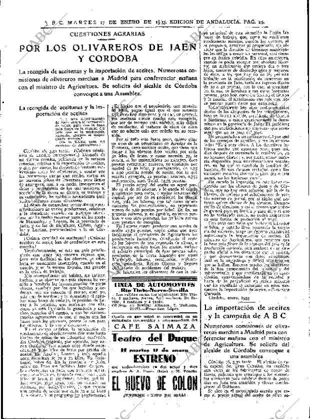 ABC SEVILLA 17-01-1933 página 25