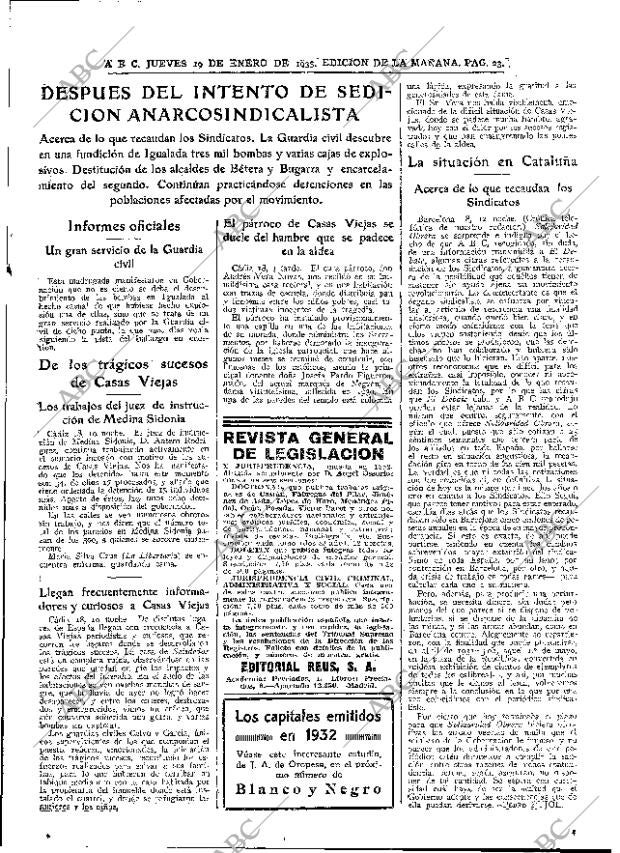 ABC MADRID 19-01-1933 página 23
