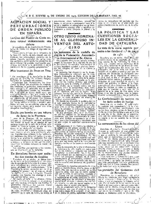 ABC MADRID 19-01-1933 página 26
