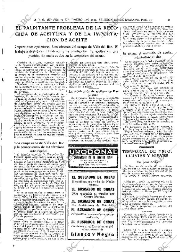 ABC MADRID 19-01-1933 página 27