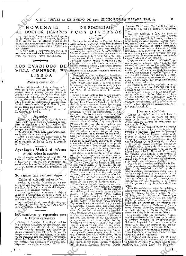 ABC MADRID 19-01-1933 página 29