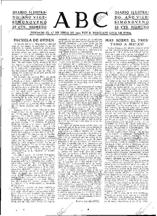 ABC MADRID 19-01-1933 página 3