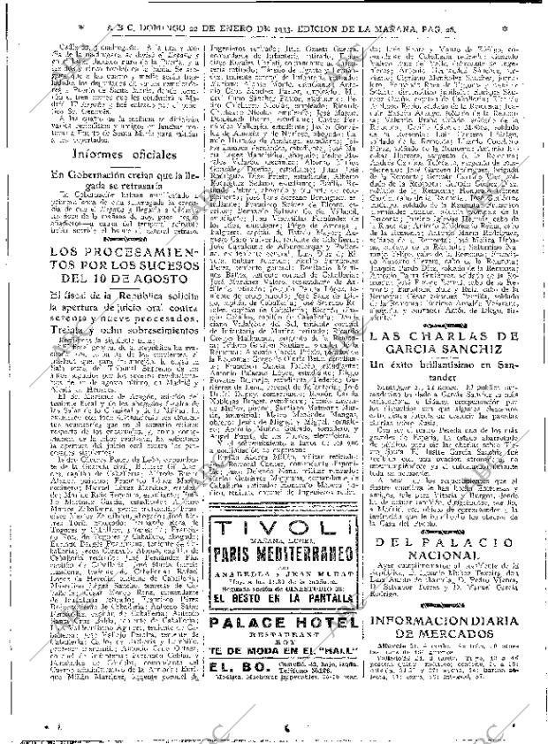 ABC MADRID 22-01-1933 página 26