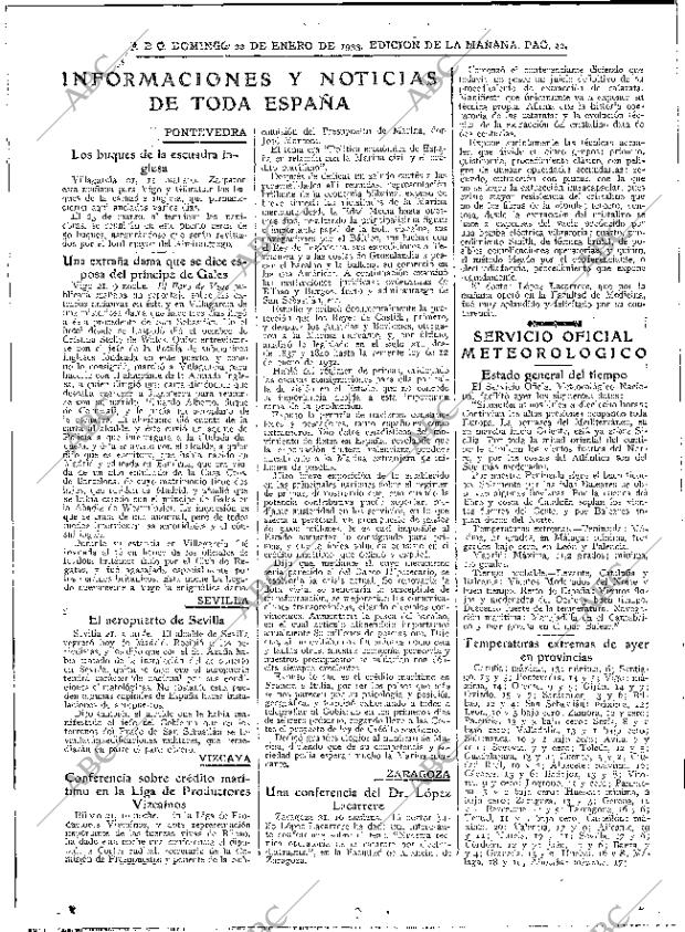 ABC MADRID 22-01-1933 página 42