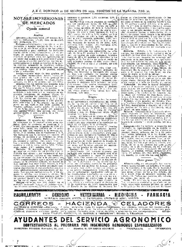ABC MADRID 22-01-1933 página 50