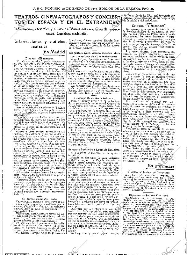ABC MADRID 22-01-1933 página 52