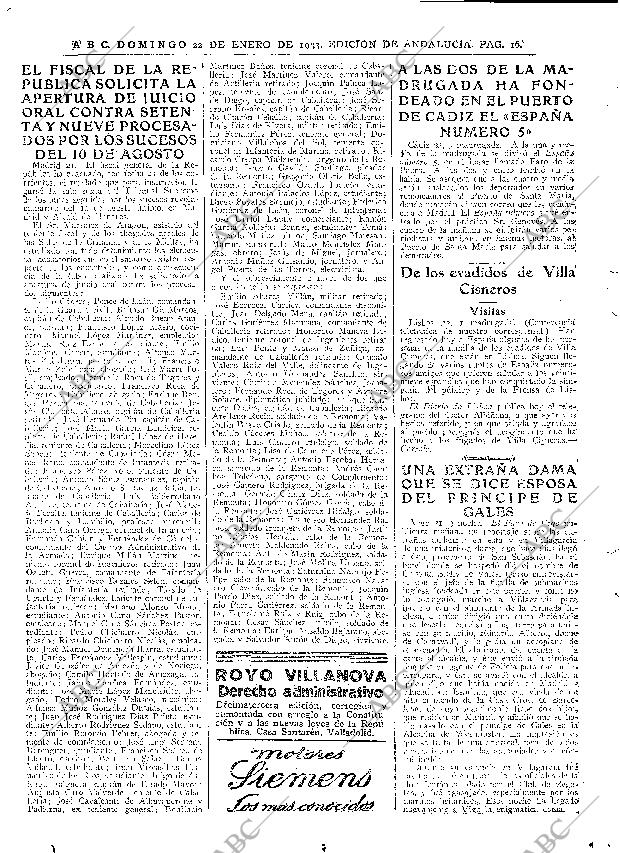 ABC SEVILLA 22-01-1933 página 14