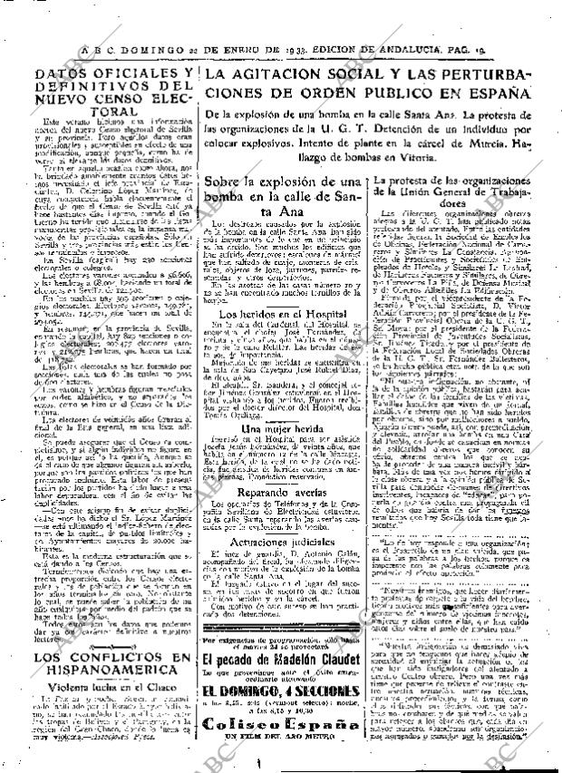 ABC SEVILLA 22-01-1933 página 17