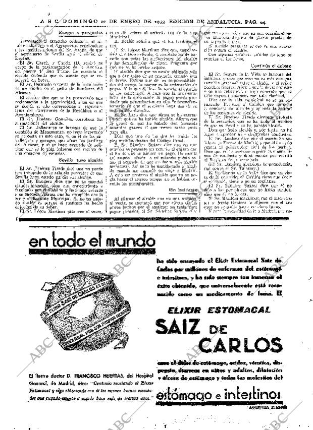 ABC SEVILLA 22-01-1933 página 22