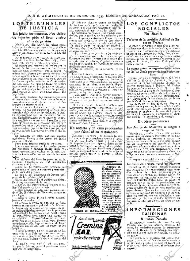 ABC SEVILLA 22-01-1933 página 26