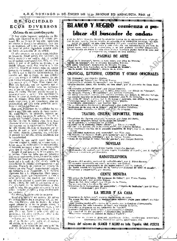 ABC SEVILLA 22-01-1933 página 33