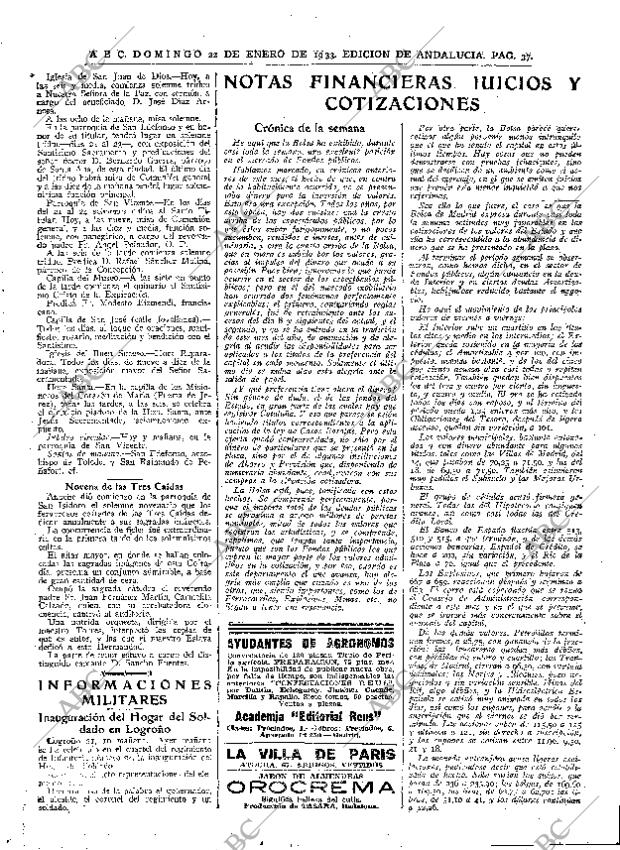 ABC SEVILLA 22-01-1933 página 35
