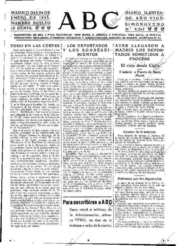 ABC MADRID 24-01-1933 página 15